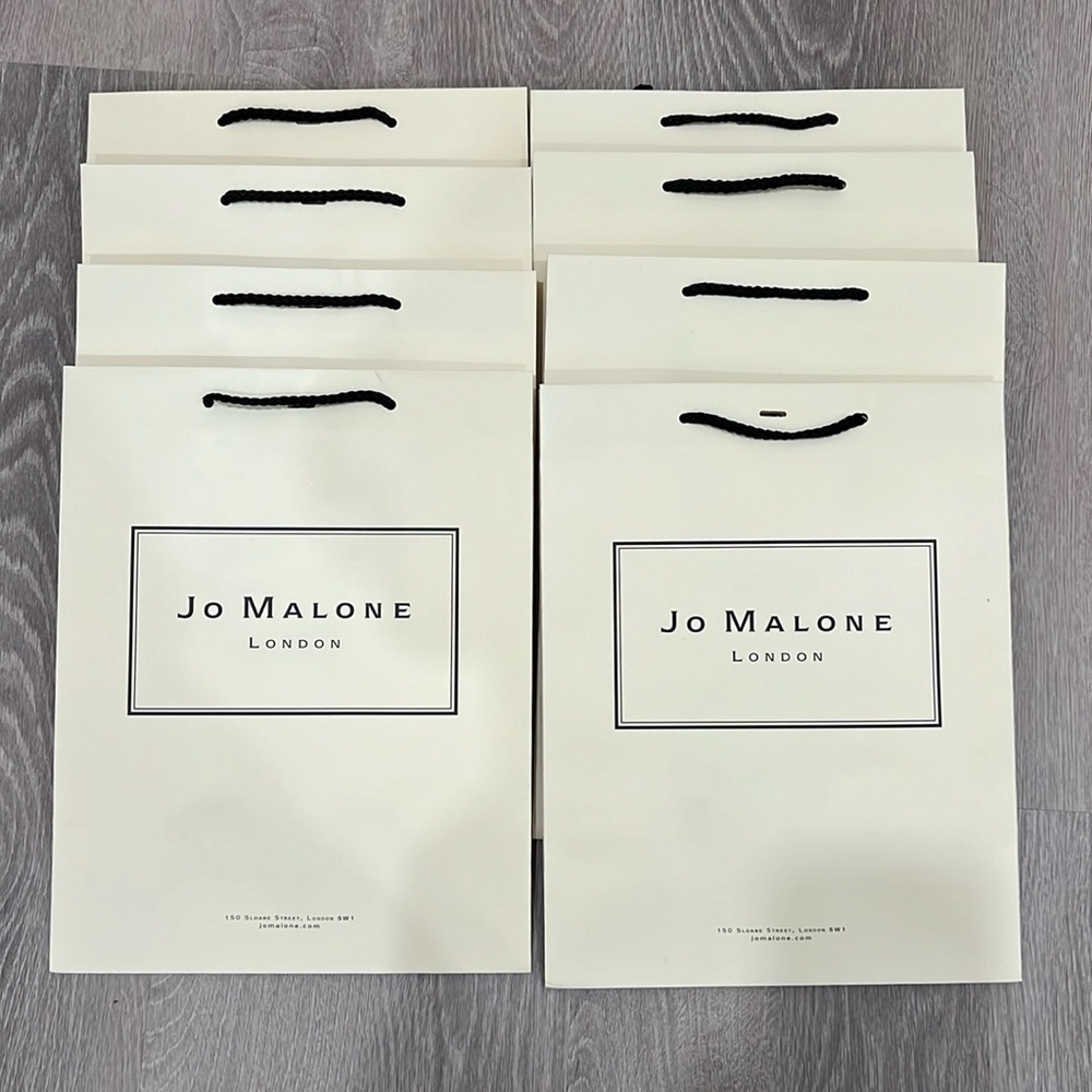 Jo Malone Cream & Black Gift Bags - Set of 8